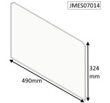 JMES07014 - HUNTER Herald SUPPLIED - GLASS PANEL 490mm x 324mm  |  Allure 7